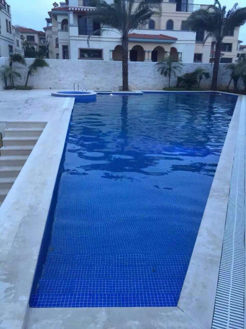 韶關龍洲島私家別墅恒溫泳池工程